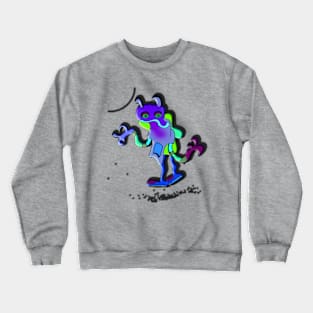 Glowing Alien Crewneck Sweatshirt